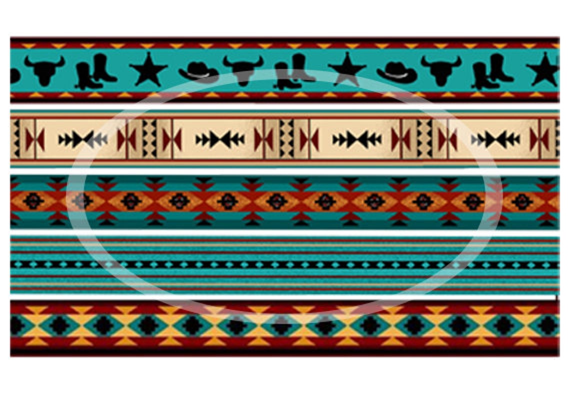 Southwestern Paper Strips Western Digital Paper Borders - Etsy