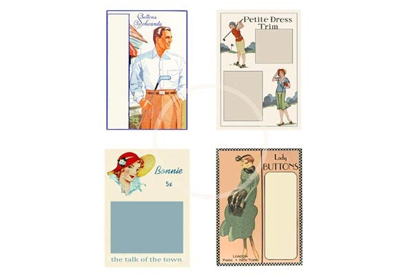 33 Adorable Button Crafts For Kids: Fun and Creative 15 Vintage Button Cards Digital Printable PDF, sewing gift tags, craft…