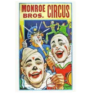 Digital Very Large Vintage Circus Poster, Poster up to 4 ft x 6 ft, Birthday Party or Carnival Banner, Showman Party Decor, printable