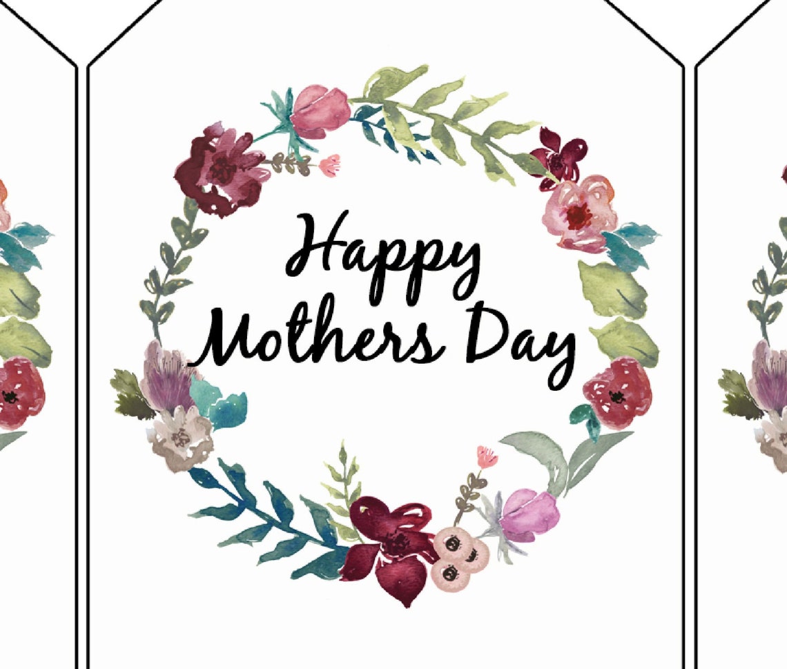 Mothers Day Tags Editable &amp; Printable Gift Tags Digital - Etsy