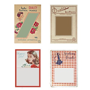 Grafiki na karty Vintage Button Card, natychmiastowe pobieranie, cyfrowy plik JPEG, drukowane etykiety na prezenty, clipart albumu ze zdjęciami, kolaż cyfrowy, etykiety na prezenty w formie guzików