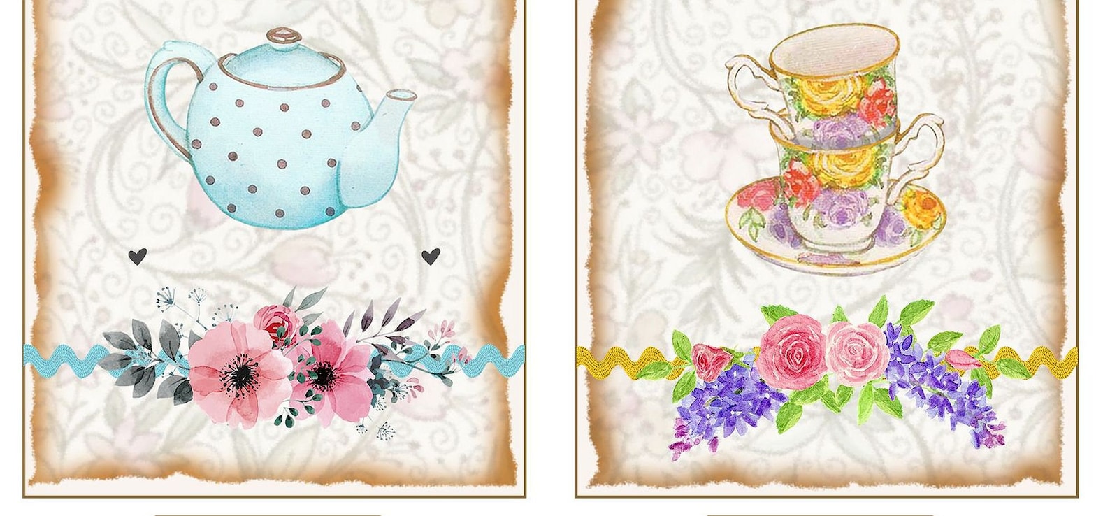 Tea Party Tags High Tea Poem Tag Printable Gift Tags Tea Etsy