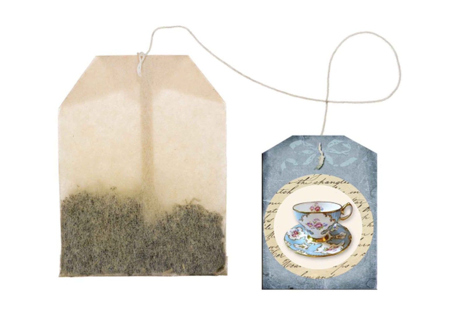 Tea Bag Tags, Vintage Party Favors, Digital Download, Printable Gift ...