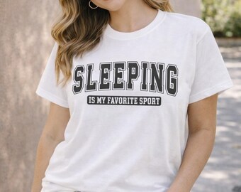 Sleeping Is My Favorite Sport Shirt Cozy Sleep Humor Tee