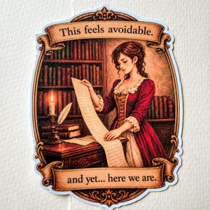 This Feels Avoidable Sticker | ADHD Procrastination Humor | Executive Dysfunction Vinyl Decal
