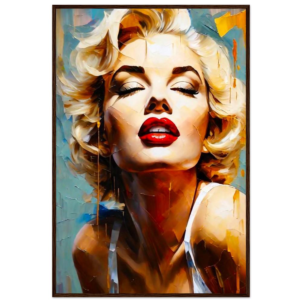Iconic Marilyn Monroe Pop Art Framed Poster - Glamour Portrait Wall Art ...