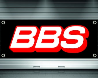 BBS Logo Vinyl Banner - Garage, Office, Showroom Decor
