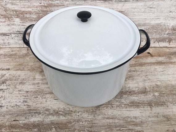Enamel Pot Vintage Canning Pot - Etsy