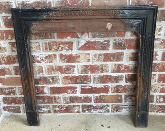 Cast iron fireplace surround