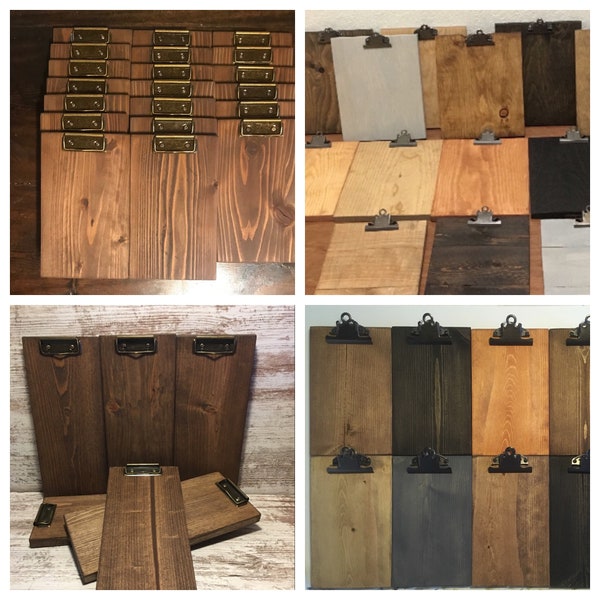 Wood clipboard • restaurant clipboard • photography clipboard • restaurant check presenter • menu clipboard • Made in America