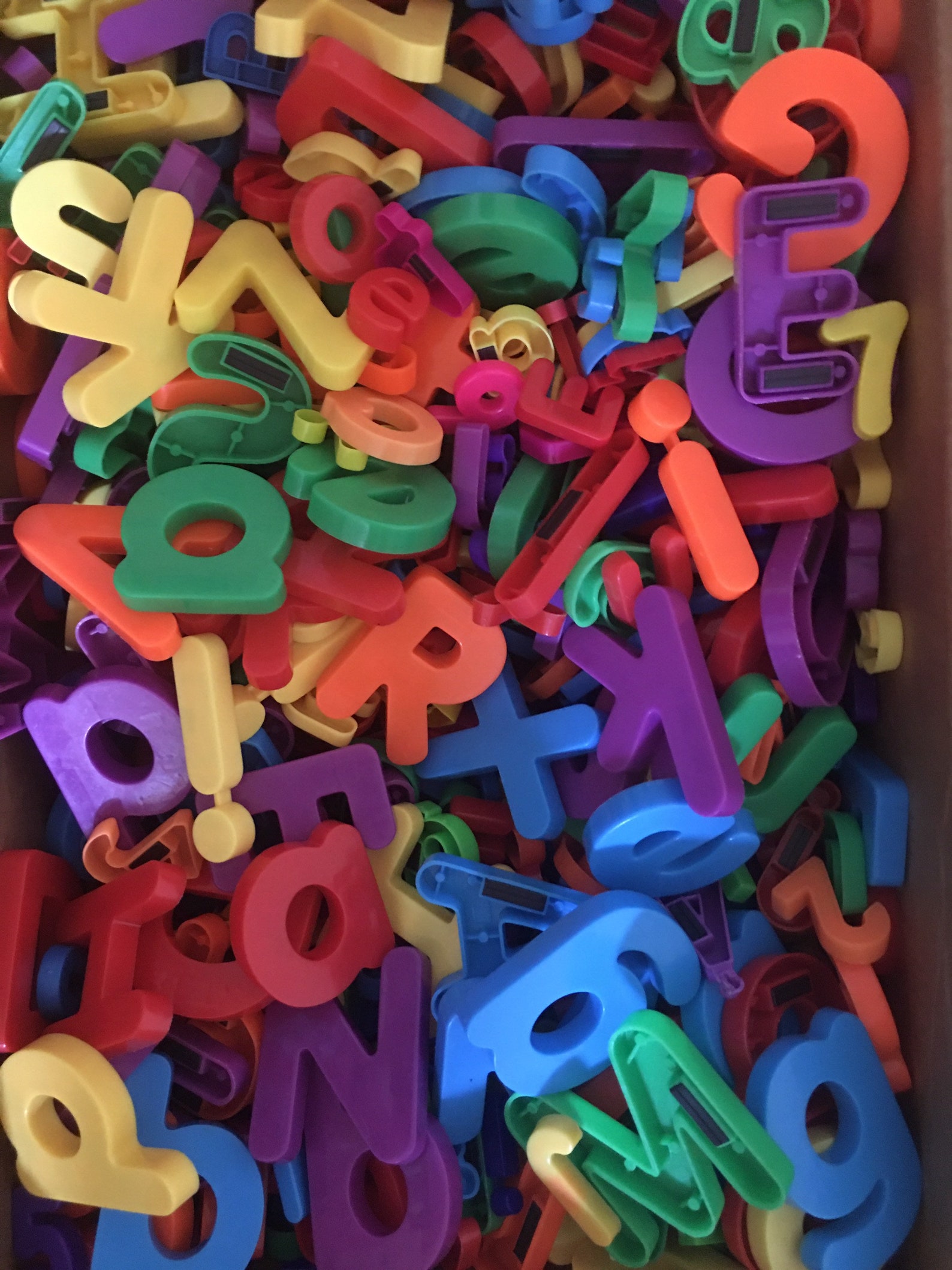 Plastic magnetic letters colorful magnet letters | Etsy
