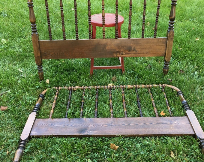 Vintage Full Headboard and Footboard Vintage Double Bed Etsy