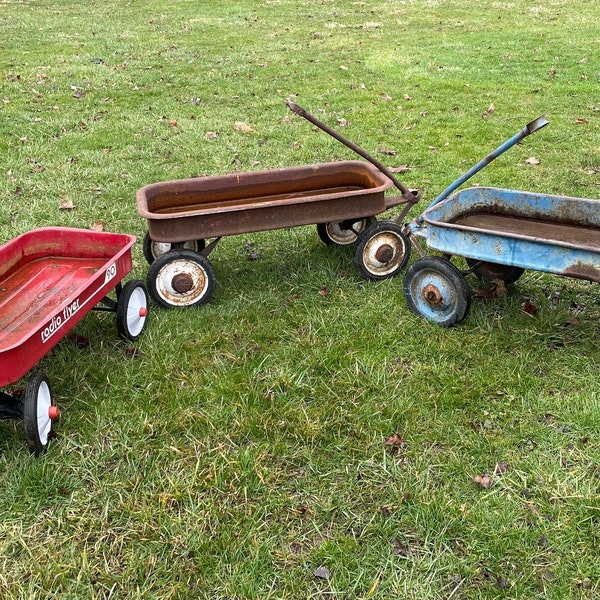 Vintage Wagon • farmhouse wagon • garden wagon • garden decor