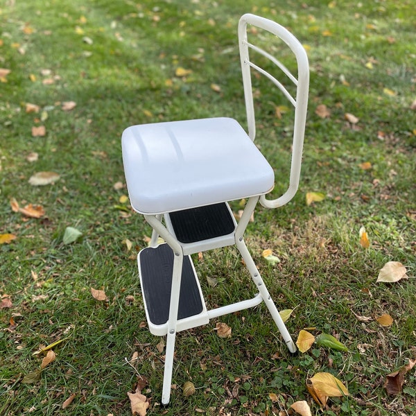 Vintage Cosco Metal Kitchen Step Stool