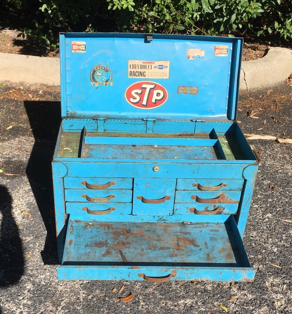 Items similar to Vintage waterloo tool box • 1960s waterloo tool chest