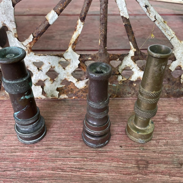 Vintage hose nozzles