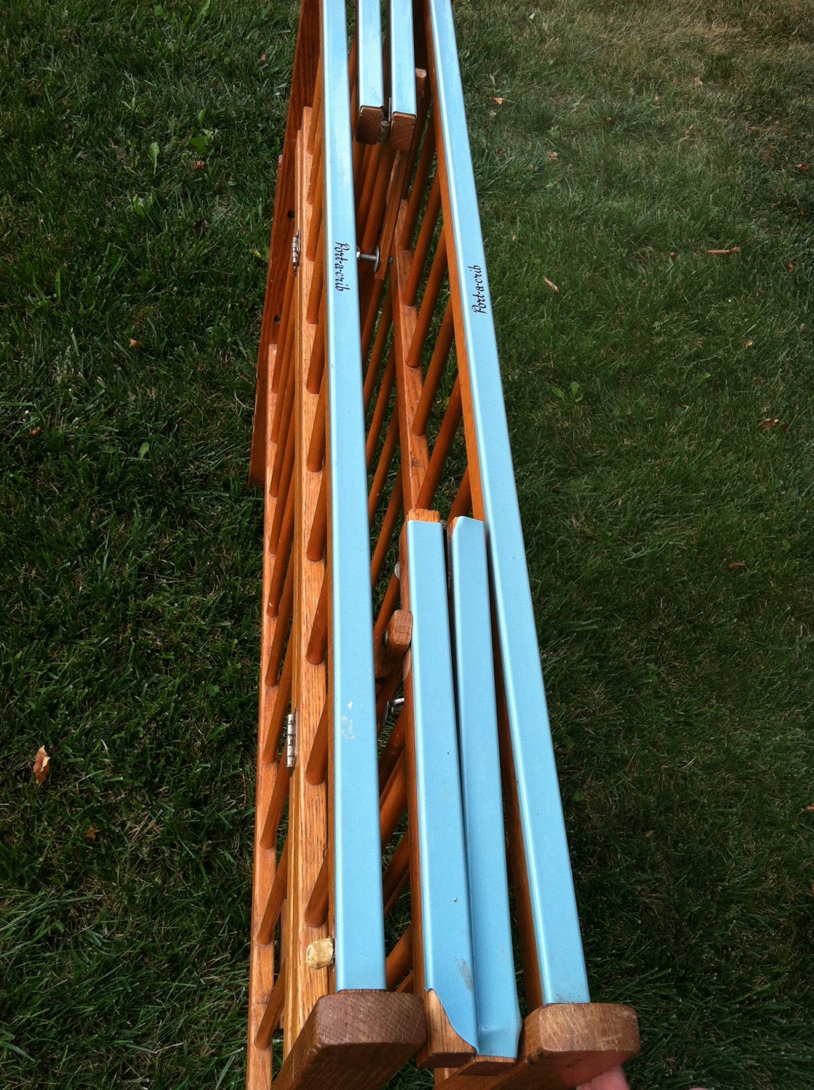 Vintage Wood Portable Crib by Port A Crib Etsy