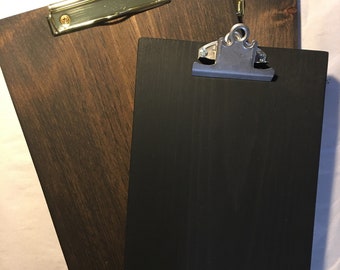 Set of 30 4” x 8” or 5 x 9 Wooden clipboards • Restaurant check presenter • Menu clipboard •  restaurant clipboard • Made in America