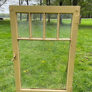 Vintage window • Old window 24” x 36 1/2”
