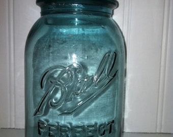 Vintage Ball  Mason Jar