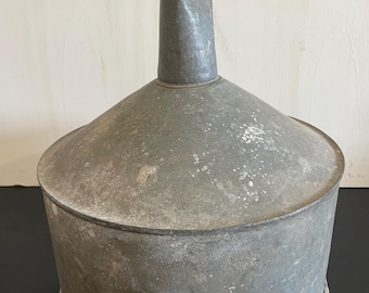 Vintage galvanized funnel • large funnel