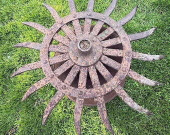 Antique Tiller Tine • Garden Art •
