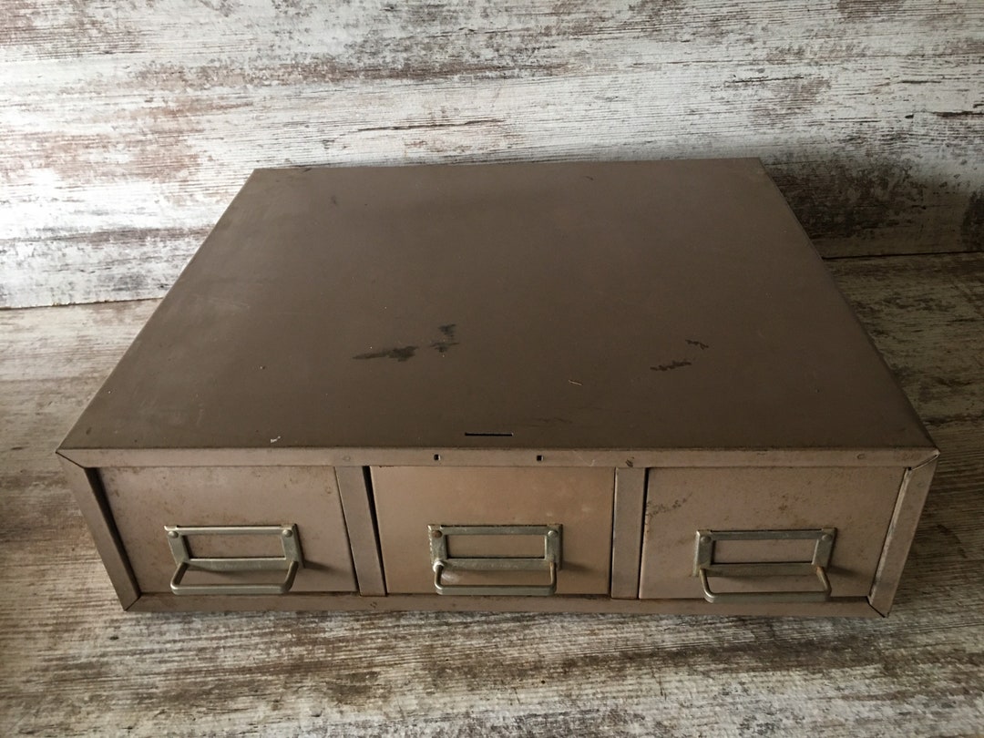 Vintage Index Card File Etsy