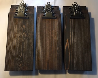 Wood clipboard • restaurant clipboard • photography clipboard • restaurant check presenter • menu clipboard • Gallery wall