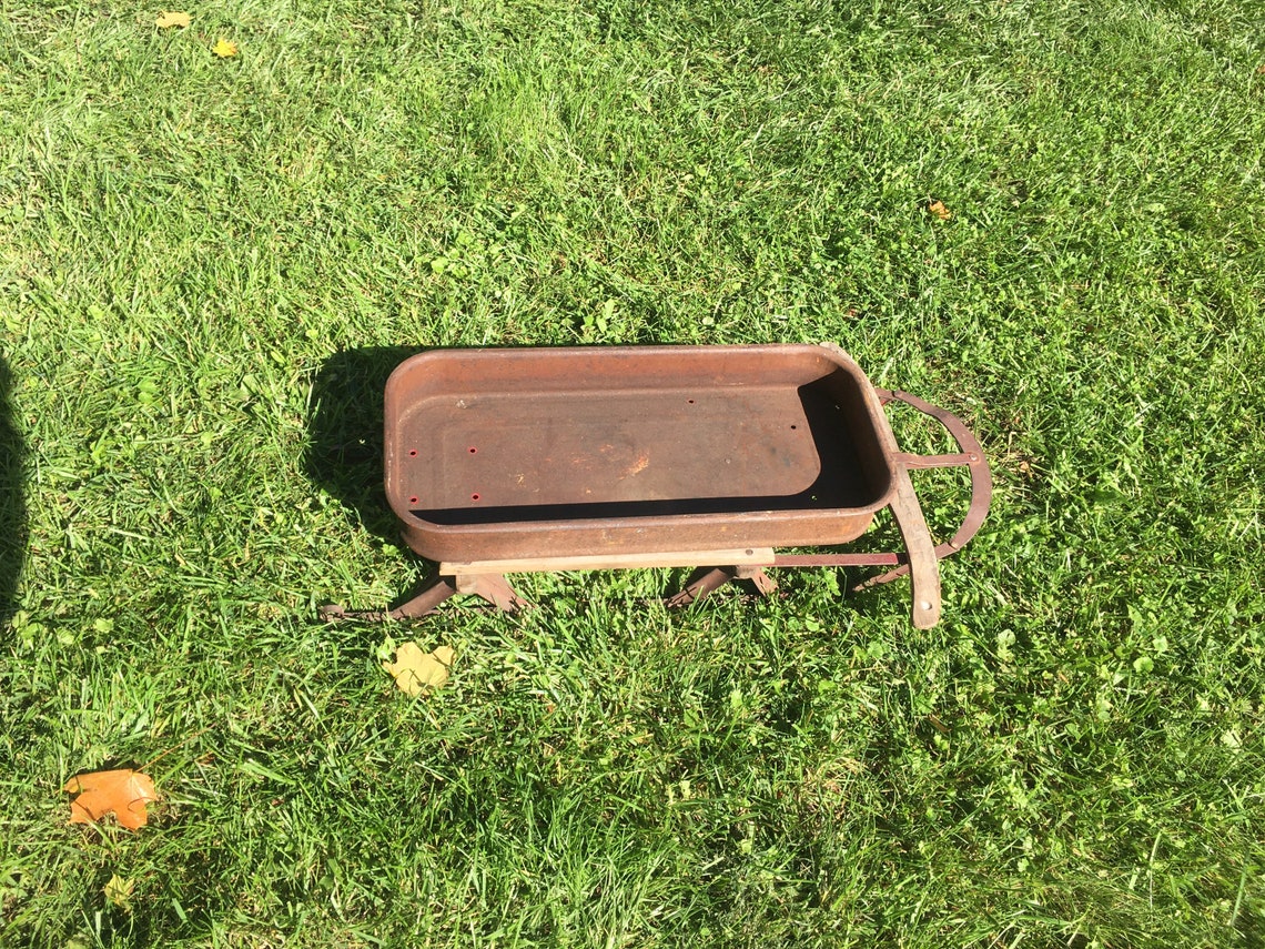 Vintage Sled Vintage Radio Flyer Wagon Vintage Wagon Sled Etsy