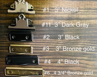 Clipboard Clips • set of 3 clips