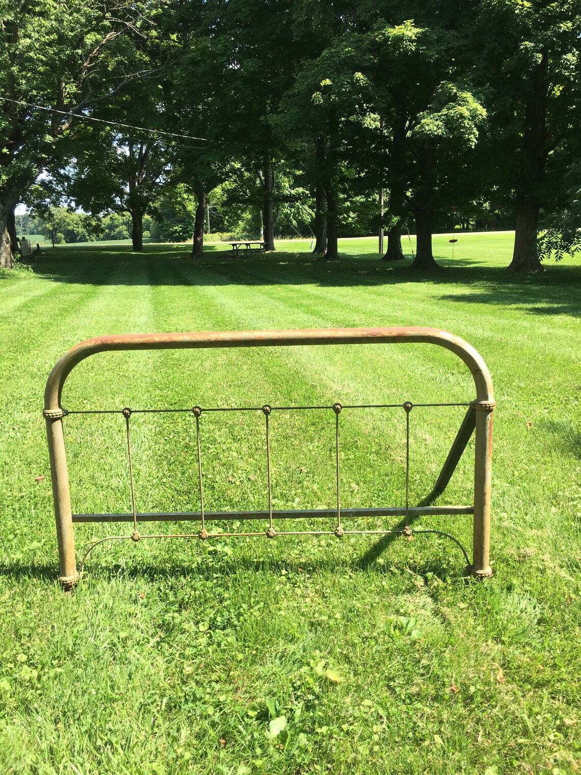 Vintage Metal Footboard Full Size Metal Footboard Etsy