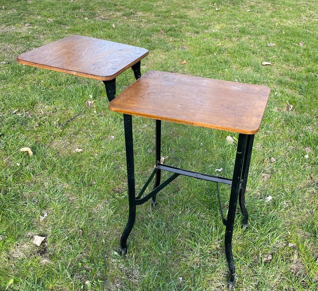 Vintage Industrial Metal Typing Table Metal Table Vintage Etsy