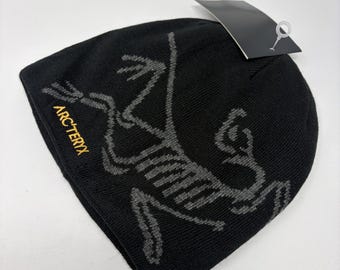ARC'TERYX FERNIE TOQUE ブラック Vintage Arc'teryx Fernie Toque Sky Blue Beanie – White Dinosaur