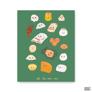 Asian Food Kitchen Wall Art | Dim Sum Restaurant Decor | Foodie Print | Chinese Cuisine Art