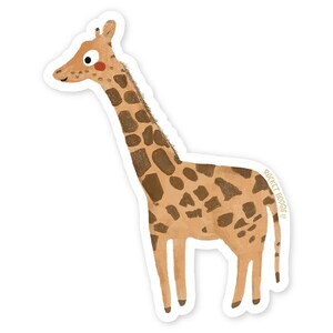 Sticker safarigiraf | Sticker hoge giraf | Afrikaanse dierenlaptop | Girafvinyl in het wild