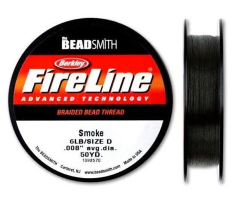 Fireline Beading Thread 6lb size D 50 yds. Crystal Color Etsy