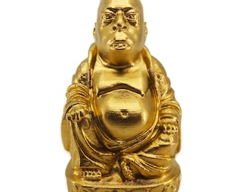 Beetlejuice Buddha Statue Gold – Howard Stern Inspired 3D Printed Collectible Decor