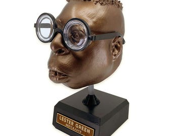Life Size Beetlejuice Bust – Howard Stern Inspired 3D Printed Collectible Sculpture, Pop Culture Display Statue