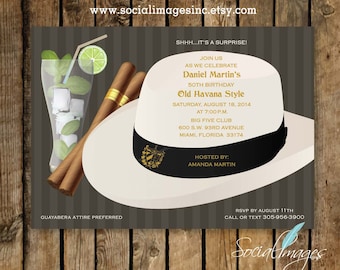 HAVANA NIGHTS Party Invitation Qty. 25-100 // Pricing includes PRIORITY shipping, 1957