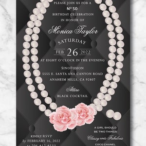 Designer Inspired Custom Birthday Invitation - DIGITAL-PRINTABLE file # CC819