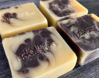 Orange Clove Swirl Soap