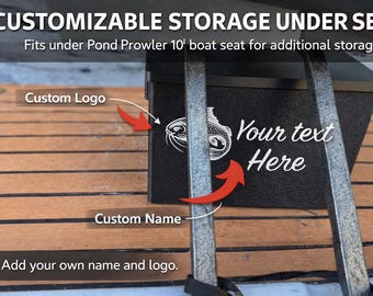 Pond Prowler 10’ Under-Seat Storage System | Custom-Fit Marine Organizer | Modular Gear Box - Get more space for 10' boats