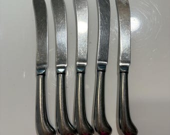 Juego de cubiertos vintage Rebacraft Japan de acero inoxidable mate de mediados de siglo