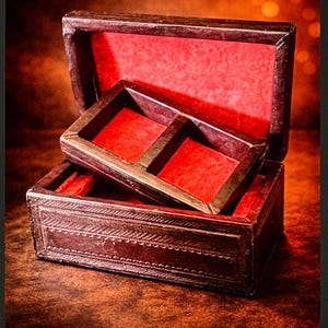 Vintage Mens Dresser Box Leather - Etsy