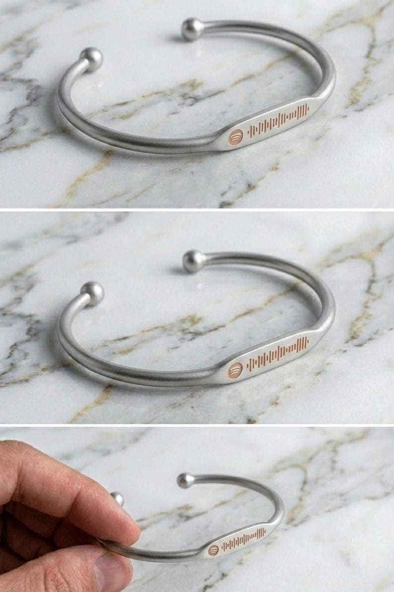 Custom Spotify Code Bracelet Personalized Gift , Custom Gifts image 7