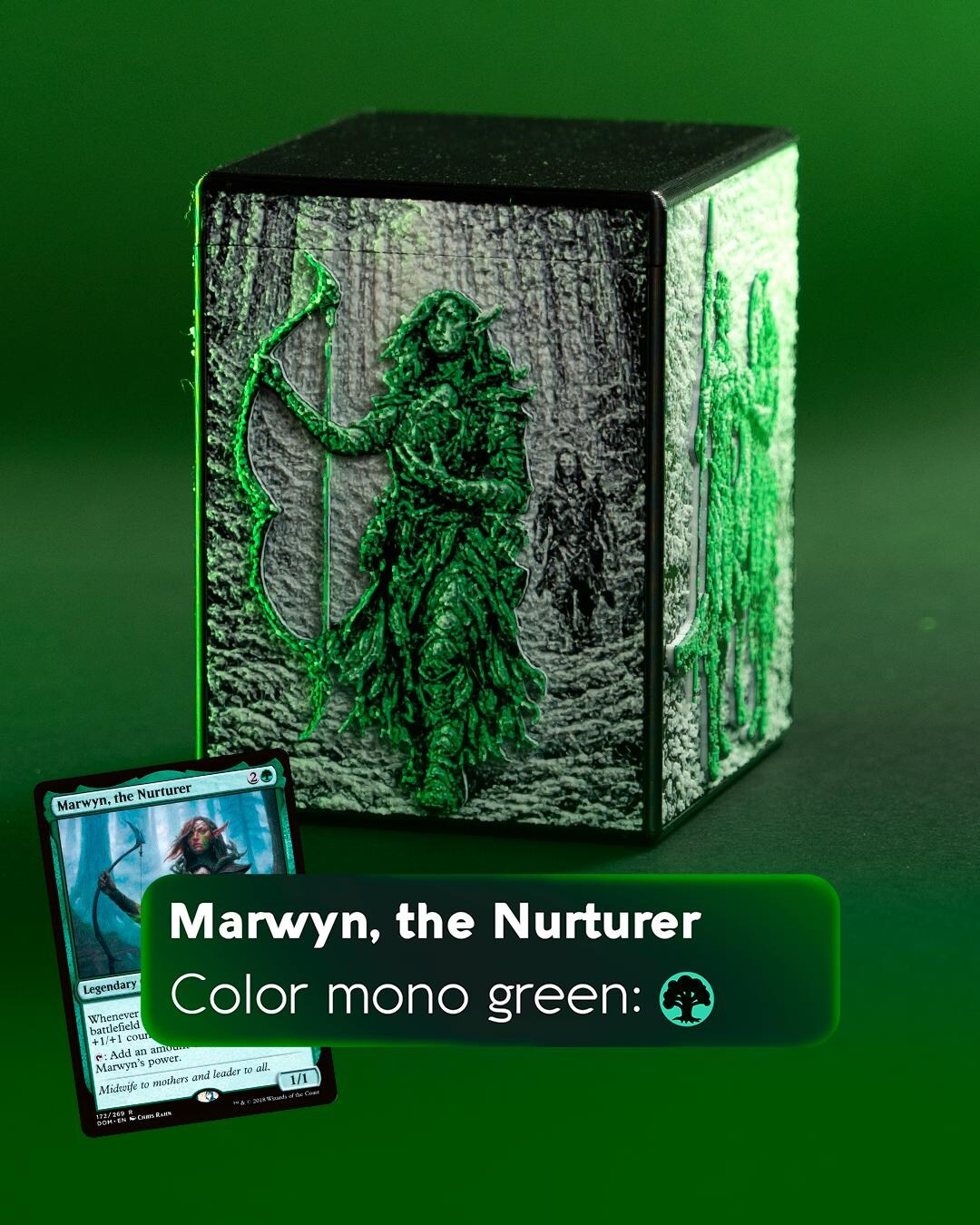 Marwyn, the Nurturer - MTG Commander Deck Box | Mono Green | - Etsy