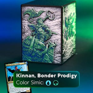 mtg simic commander deck Momir Vig, Visionary quality Simic MTG Deck Box Simic Sky Swallower | Commander