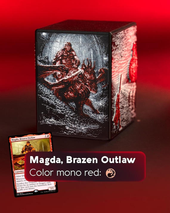 outlaw deck mtg commander Magda, Brazen Outlaw DWARVES DRAGONS TREASURE Magic Mtg Custom Command –  CommanderComplete main image 0