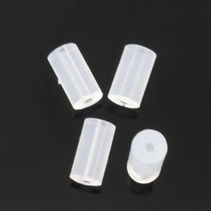 Tube Silicon Earring Backs, Rubber Earring Stopper Nuts