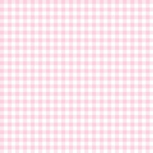 White and Pink Gingham Homespun Cotton Polyester Blend Fabric by Yard or by FQ - 1/8 inch check
